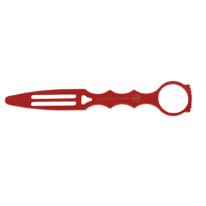 Benchmade 176T SOCP Dagger Trainer Fixed Blade Tactical Knife 3.22" Trainer Point 440C Stainless Steel Red DLC Coated Blade Skeletonized Red Handle - Benchmade