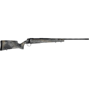 Weatherby 307 Alpine ST Bolt Action Rifle 25 Creedmoor 22" Fluted Graphite Black Threaded Barrel Graphite Black Frame Gray/Gold Field Stock - Weatherby