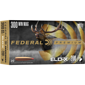 eral Premium 300 Winchester Magnum 200 Grain Hornady ELD-X Polymer Tip Case Of 200 (10 Boxes Of 20) Ammo