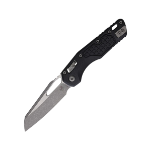 Microtech MSI Pocket Knife 3.88" Sheepsfoot Bohler M390MK Apocalyptic Blade Frag G-10 Handle Black - Microtech