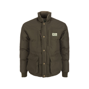 DRAKE Men's Throwback80 Featherless Puffer Jacket Green Timber Medium