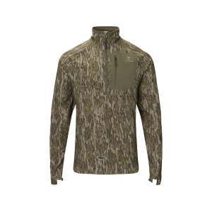 NON-TYPICAL Men's SWT Half Zip Shirt Mossy Oak Bottomland Medium