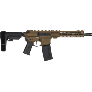 CMMG Banshee Mk4 5.56x45mm NATO Pistol 10.5" Threaded Barrel 30+1 Round Midnight Bronze Pistol Brace - Cmmg