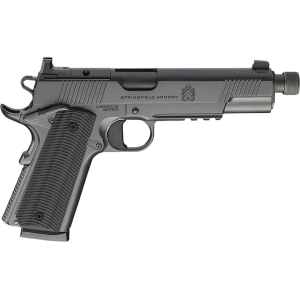 Springfield Armory 1911 Operator AOS Gear Up 45 ACP Pistol 5" Threaded Barrel 8+1 Round Black Cerakote Slide Black Grip Black Cerakote Frame - Springfield Armory
