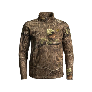 BLOCKER OUTDOORS Men's Shield Performance Quarter Zip Shirt Mossy Oak Country Roots 2XL
