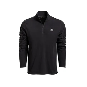 VORTEX OPTICS Men's Yosemite Falls Quarter Zip Shirt Black Medium