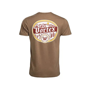 VORTEX OPTICS Men's Alpine Continental Short Sleeve Crew Neck T Shirt Coyote Heather 2XL