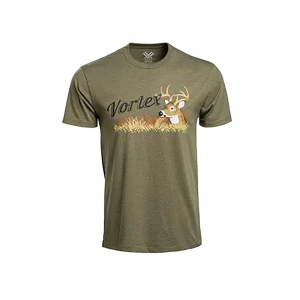VORTEX OPTICS Men's Grassland Heritage Short Sleeve Crew Neck T Shirt Military Heather 3XL