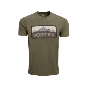 VORTEX OPTICS Men's Peakline Short Sleeve Crew Neck T Shirt Military Heather 2XL
