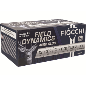 Fiocchi Low Recoil Aero 12 Gauge Rifled Slug 2-3/4 7/8oz Box Of 10 cchi Low Recoil Aero 12 Gauge Rifled Slug 2-3/4 7/8oz Box Of 10 Ammo