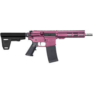 GLFA AR-15 223 Wylde Pistol 7.5" Threaded Barrel 30+1 Round Black Cherry Pistol Brace - Glfa