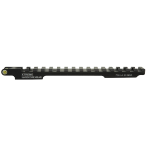 Precision Hardcore Gear Tru Level 1-Piece 20 MOA Elevated Picatinny Scope Base Remington 700 Long Action with Integral Bubble Level Matte Black - Precision Hardcore Gear