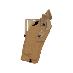 SAFARILAND 6360RDS OWB Holster Right Hand Glock 19 MOS with Surefire X300U Cordura Wrapped Polymer Coyote Brown