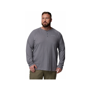 Columbia Men's Thistletown Hills Henley Shirt City Gray Heather 2XL - Columbia
