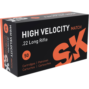 High Velocity Match 22LR 40 Grain Round Nose Box Of 50 Ammo