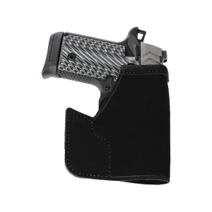 Galco Pocket Protector Pocket Holster Ambidextrous Smith & Wesson Bodyguard 2.0 380  Black - Galco