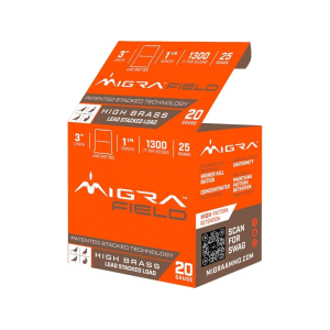 Migra Migra Field 20 Gauge Ammo 3" #4 and #6 Lead Shot 1-1/4 oz Box of 25 - Migra Ammunition