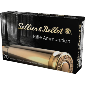 SELLIER & Bellot 8x57mm Jrs (8mm Rimmed Mauser) (323 Diameter) Ammo 196 Grain Jacketed Soft Point Box Of 20