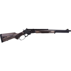 Marlin 1895 SBL Lever Action Rifle 45-70 Government 19.1" Black Threaded Barrel Black Frame Gray/Brown Field Stock