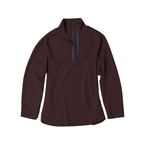 ORVIS Men's Horseshoe Hills Quarter Zip Shirt Raisin Large