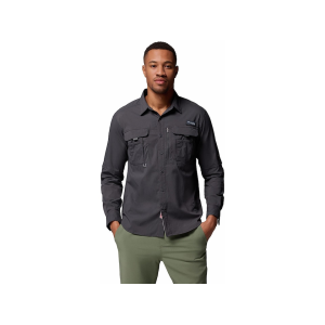 Columbia Men's Bahama Elite Long Sleeve Shirt Shark 2XL - Columbia