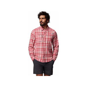 Columbia Men's Wild Cast Shirt Rosewood Backwater Tartan Medium - Columbia