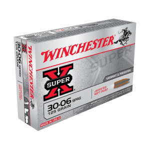 chester Super X 30-06 Springfield 125 Grain Jacketed Soft Point Box Of 20 Ammo