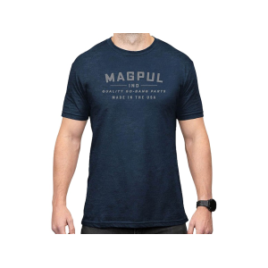 Magpul Men's Go Bang Parts CVC Short Sleeve Crew Neck T Shirt Navy 2XL - Magpul