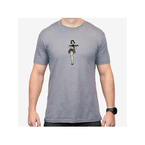 Magpul Men's Hula Girl CVC Short Sleeve Crew Neck T Shirt Stone Gray Heather Large - Magpul
