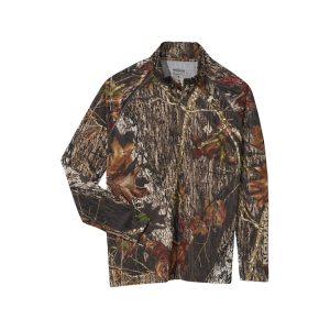 NOMAD Men's Mirage Quarter Zip Shirt Mossy Oak Break-Up Large