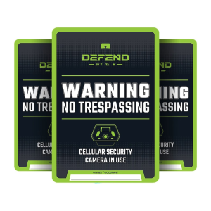 TACTACAM Defend No Trespassing Sign 3PK - Tactacam