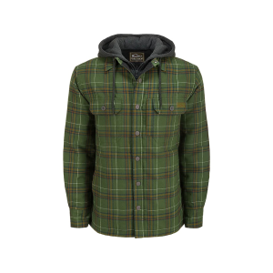 DRAKE Men's Campfire Flannel Shirt Jacket Kalamata Olive Large