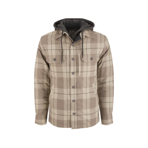 Drake Men's Campfire Flannel Hoodie Aluminum XL - Drake