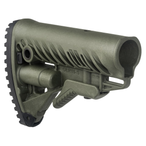 FAB DEFENSE AR-15 Stock with Battery Storage Olive Drab Green