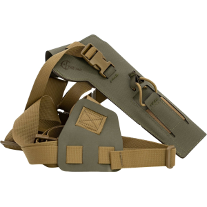 Cole-Tac Varmint Wrangler Chest Holster Right Hand Browning Buck Mark, Ruger Mark I, II, III, IV, S&W M&P Rimfire Nylon Ranger Green - Cole-Tac