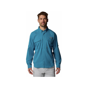 Columbia Men's Shadowcaster Zero Shirt Blue Echo Large - Columbia