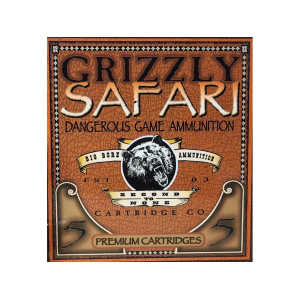 Grizzly Cartridge Safari 470 Nitro Express Ammo 500 Grain Solid Round Nose Lead Free Box of 5 - Grizzly Cartridge
