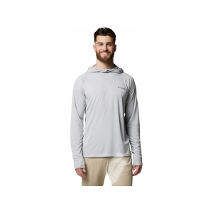 Columbia Men's PFG Solar Stream Elite II Hoodie Cool Gray 2XL - Columbia