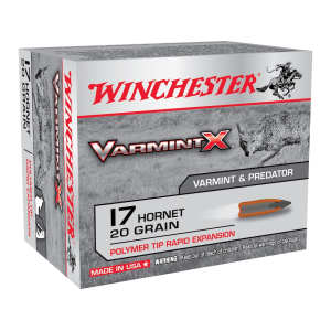 Winchester Vamint X 17 Hornet Ammo 20 Grain Polymer Tip Box of 20