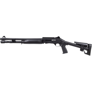 Panzer Arms M4 Speed Semi Automatic 12 Gauge Shotgun 18.5" Black Barrel Black Skeleton Stock