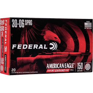 eral American Eagle M1 Garand 30-06 Springfield 150 Grain Full Metal Jacket Box Of 20 Ammo