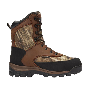 Rocky Men's Core 8" 800 Gram Waterproof Insulated Hunting Boots Leather Mossy Oak Break-Up Infinity 11.5 D - Rocky
