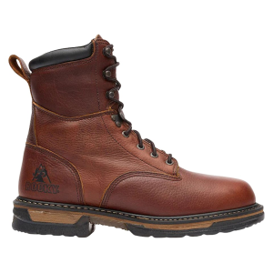 Rocky Men's Ironclad 8" Waterproof Work Boots Leather Brown 8.5 D - Rocky