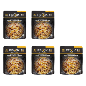 PEAK REFUEL Beef Stroganoff Freeze Dried Food 5PK