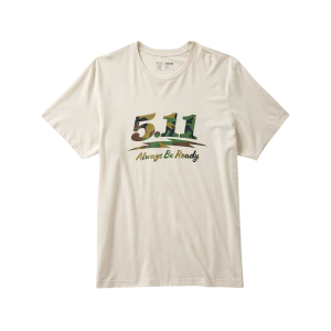 5.11 Men's Woodland Moto Short Sleeve T Shirt Sand Dune Large - 5.11