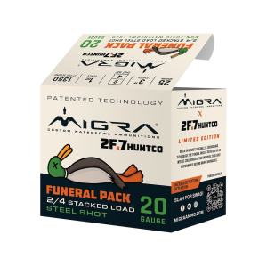 ra Funeral Pack 20 Gauge 3 #2 And #4 Steel Shot 1 Oz Case Of 250 (10 Boxes Of 25) Ammo