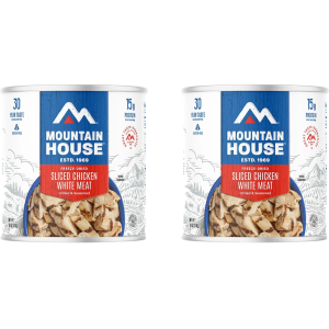 MOUNTAIN HOUSE Grilled Sliced Chicken Freeze Dried Food #10 Can 2PK