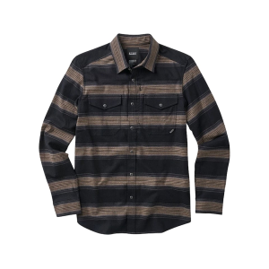 5.11 Men's Austin Flannel Shirt Black Stripe XL - 5.11