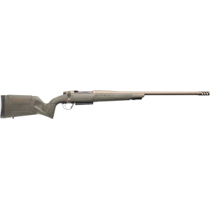 Christensen Arms Evoke Bolt Action Rifle 375 H&H Magnum 22" Smoked Bronze Cerakote Threaded Barrel Smoked Bronze Cerakote Frame Green Field Stock - Christensen Arms