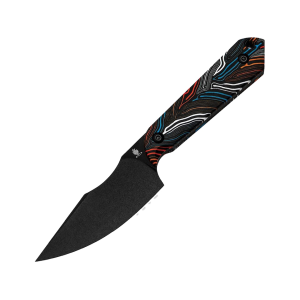 Kizer Harpoon Mini Fixed Blade Knife 3" Drop Point CPM-3V Black Blade G-10 Handle Multicolor - Kizer